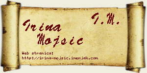 Irina Mojsić vizit kartica